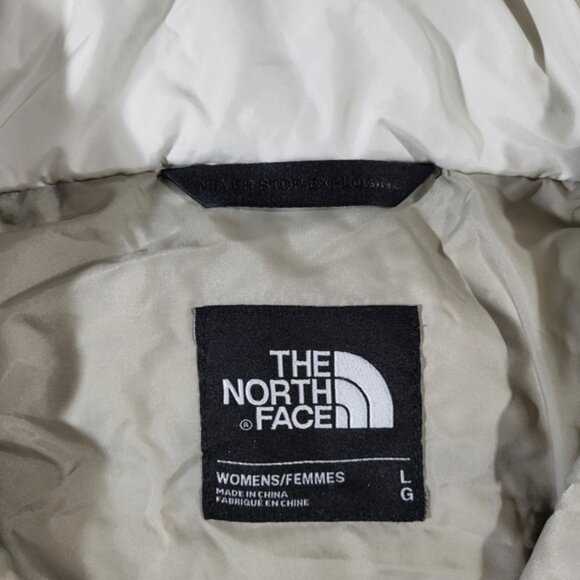 The North Face Dreamer Parkina Parka Gardenia White puffer Jacket Size Large - Picture 8 of 16